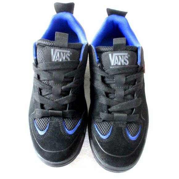 Vans Men's Skate Mixxa Suede Leather Mesh Shoes Black Grey sizes NIB - Picture 3 of 5